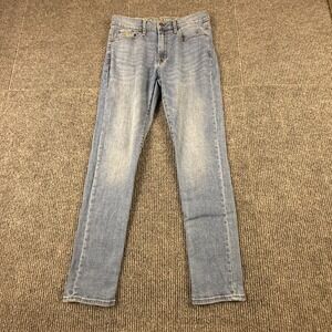US Polo Assn Mens W33 L32 Light Wash Activate Stretch Straight Jeans 111819P9